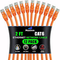 Maximm Cat 6 Ethernet Cable - 2 ft - High-Speed LAN by MaximmCable