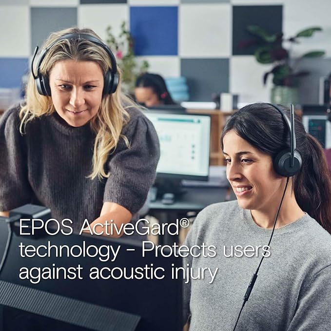 EPOS Impact 730 Mono Wired USB C and USB A Headset with Noise-Canceling Mic, in-Line Controls, High-Performance Audio, Comfortable Fit for Business Calls, Work from Home & Office Use