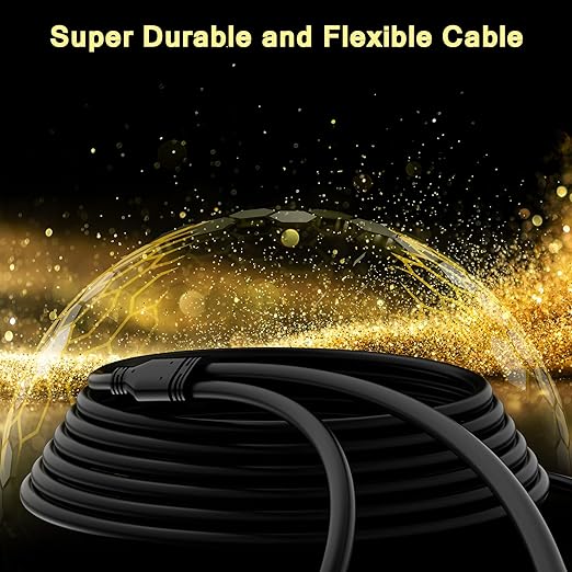 Mygatti 75 FT Gold-Plated 3-Pin XLR Male to Dual XLR Female Y Splitter Cable, Black, 23AWG OFC, Compatible with Microphone, Amplifier, Speaker, Mixer, Equalizer, Patch Bay, Digital Decoder, Preamp
