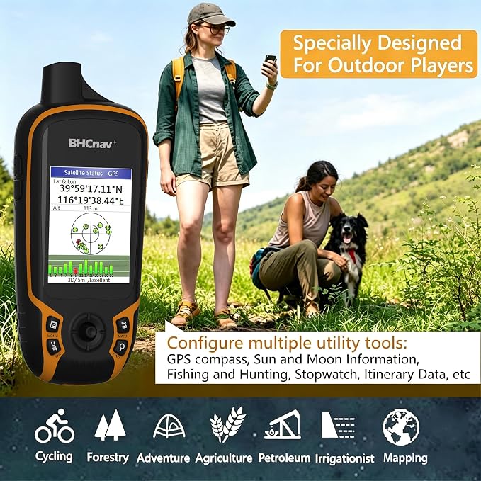 NAVA F30 Handheld GPS Navigation Device, Colorful Map Display, Land Accuracy - Image 8