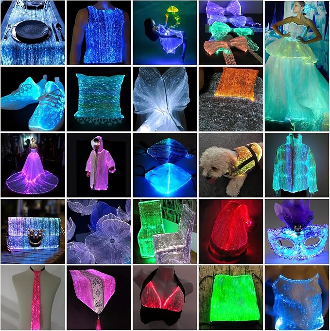 Fiber Optic Fabric, Led Accessories, Led Fiber Optic Mesh Lights - Image 4