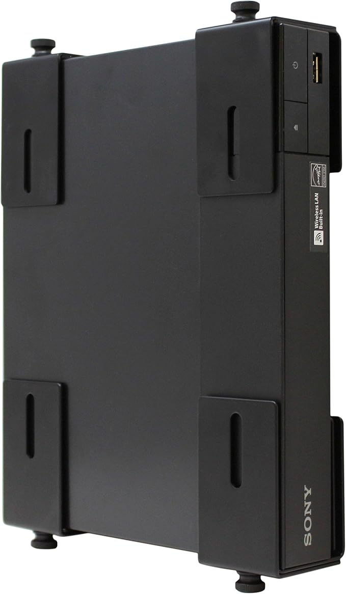 HumanCentric Adjustable Device Wall Mount, Cable Box and Modem Bracket, Adjustable Wall Adapter for Small and Wide or Narrow Devices Like Cable Boxes, Modems, DVD Players on The Wall Behind TV