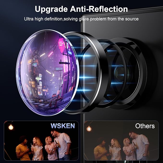 WSKEN for Samsung Galaxy S24 Ultra Camera Lens Protector, Ultra Thin Scratch - Image 2
