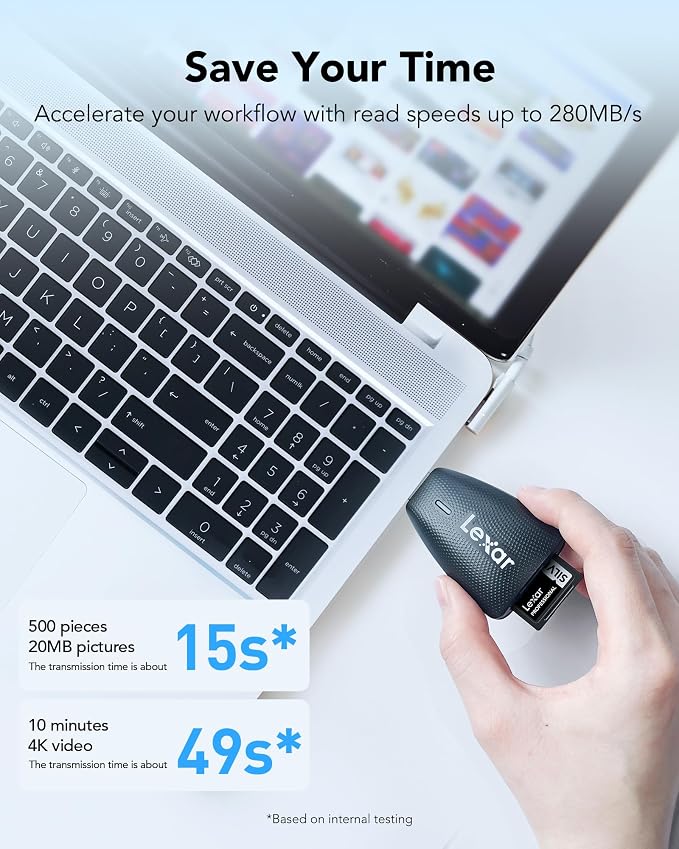 Lexar 256GB Professional Silver PRO SD Card, Full HD, - Image 3