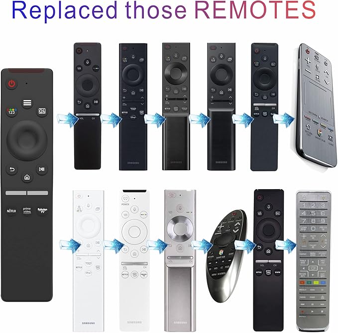 Replacement Remote for Samsung TV, Universal Remote Control for Samsung Smart TV 2025-2015 Neo, OLED, UHD, 4K, 2K, Infrared, No Voice, No Bluetooth, No OEM