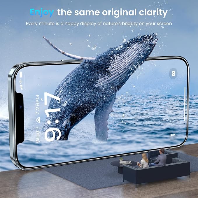 Fotbor [3+3 Pack for iPhone 12 Pro Max Screen Protector - Image 5
