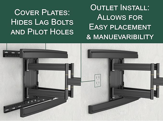 ynVISION.DESIGN Heavy Duty TV Wall Mount for 65–100” TVs, XXL Full Motion Bracket Extends 31.5”, Tilt Swivel Leveling, 154 lbs Capacity, Max VESA 800x600, Fits Flat, LED, LCD, OLED, 4K, Smart TVs