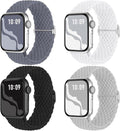4 Pack Braided Stretchy Bands Compatible by Suitisbest