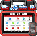 Launch X431 PROS V 5.0, 2026 Newly Bidirectional Scan Tool, Bluetooth Launch Scanner with DBSCar VII Connector,38+ Reset for All Cars,Online ECU Code,CANFD,FCA AutoAuth,VAG Guide,2 Yrs F-Ree Update