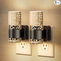 JandCase Night Light, Night Lights Plug into Wall,2 Pack 3000K LED Nightlight with 0-100LM Adjustable Brightness, Automatic Night Light Plug in with Light Sensor for Bathroom Hallway Christmas Gifts