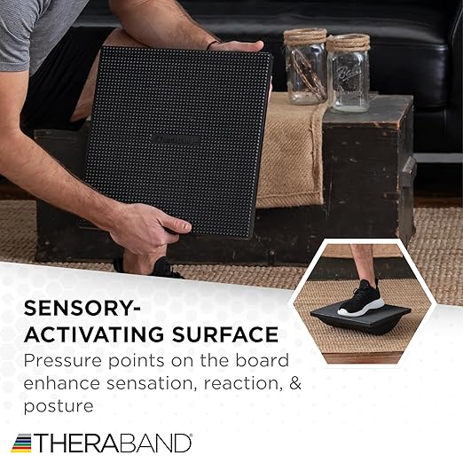 Theraband 23300 Rocker Balance Board for Rehab, Improved Posture, Balance and Stability Training