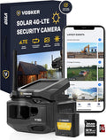 Vosker V150 Solar-Powered LTE Cellular Home Security Outdoor Camera | Motion Activated Sensor Nightvision Wireless Camera | Receive Photos on Your Mobile App (V150-US-MSD32GB)