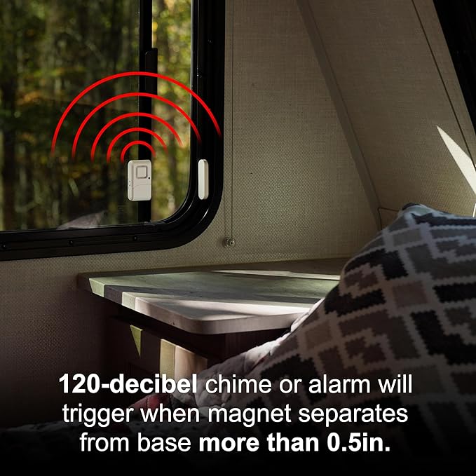 UltraPro Personal Security Window and Door Alarm, 4 Pack, DIY Protection - Image 4