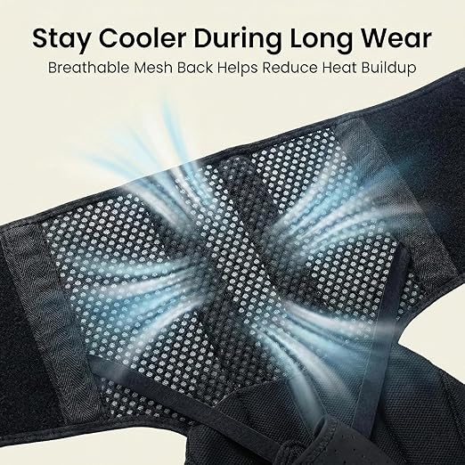 Full Back Posture Corrector for Women & Men – Pull-Back System Posture Brace – Wide Soft Straps, Breathable Mesh, Adjustable Support for Slouching, Rounded Shoulders & Upper Spine Pain Relief
