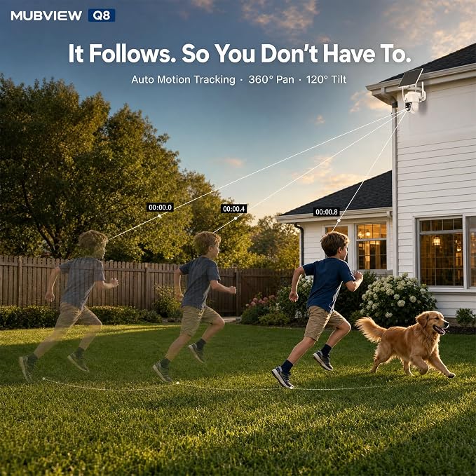 MUBVIEW 24/7 Continuous Recording Wireless Outdoor Security Camera, 2.4G WiFi - Image 5