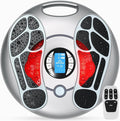 Foot Massager for Neuropathy, EMS TENS Foot Stimulator for Circulation and Pain Relief, TENS Unit Muscle Stimulator with 4 Electrode Pads, FSA Eligible Items Only List HSA, Fits Up to 11"