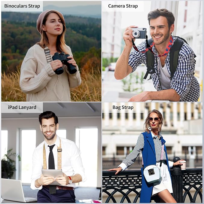 FIEIL Checkerboard Daisy Shoulder Strap, Adjustable Camera Strap - Image 2