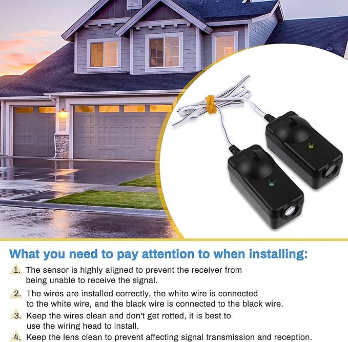 41A5034 Garage Door Sensor Sun Shield, Replacement for Craftsman Chamberlain Liftmaster Garage Door Sensor