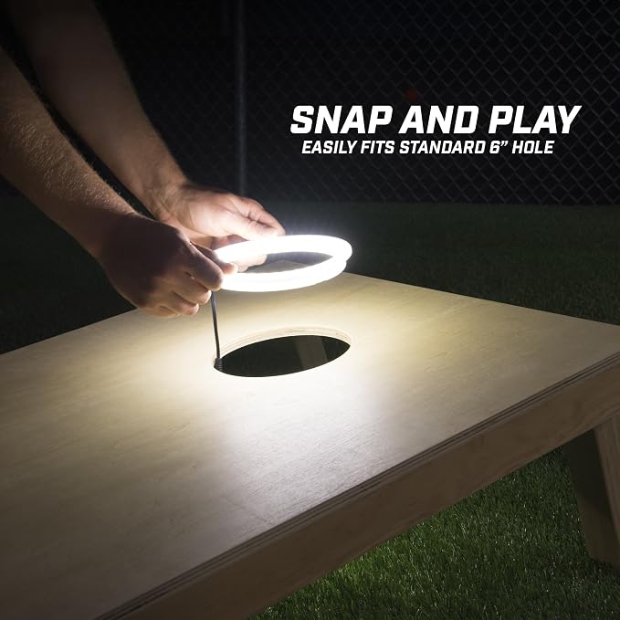 GoSports Cornhole Light Up LED Ring Kit 2pc Set - Image 3