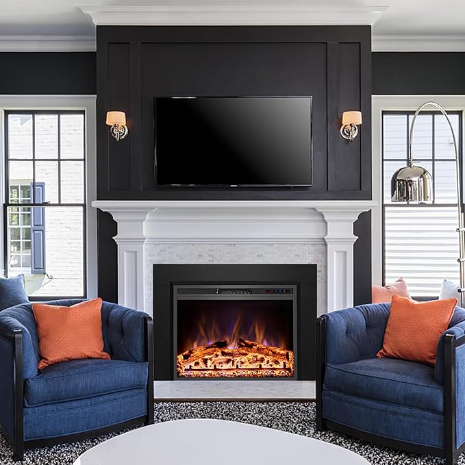 Trim Kit for 35.6" W x 27.5" H Electric Fireplace Inserts