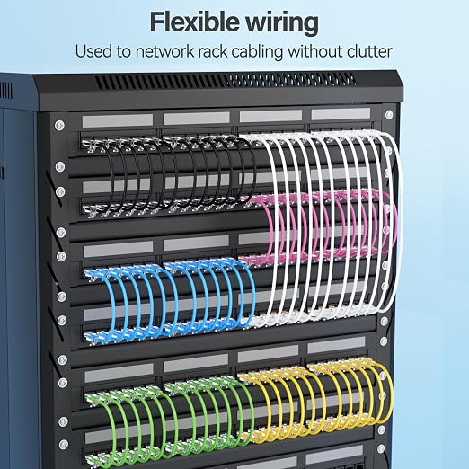 Cat6 Slim Patch Cables 7 Feet 10-Pack Black, Cat6a Patch Cables 10Gbps 550MHz - Image 6