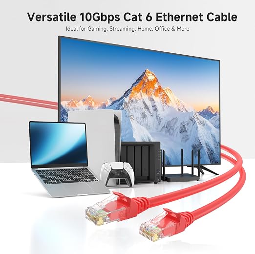 Cable Matters 10Gbps Snagless Cat 6 Ethernet Cable - 7ft - Image 2