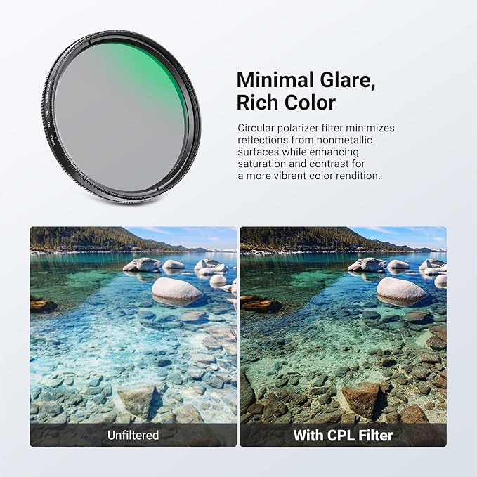 NEEWER 72mm Variable ND + CPL + UV Filter Kit - Image 5