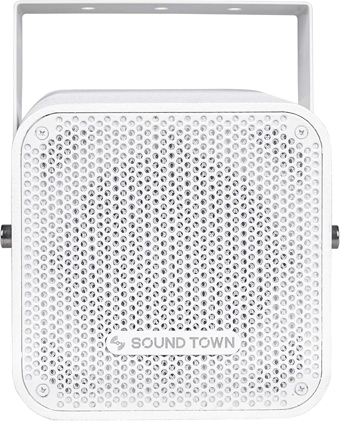 Sound Town Commercial Sound System Set with 3-Zone Low-Impedance Bluetooth Amplifier, 6 x 5 Coaxial Wall-Mount Speakers for Indoor Installation, White (STCA6130X6CM5W)