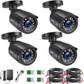ZOSI 1080P 4 Pack HD TVI Security Cameras, 80ft Night Vision, Outdoor Indoor by ZOSI