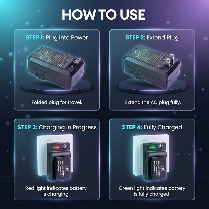 BM Premium 2-Pack of LP-E12 Batteries and Charger - Image 6