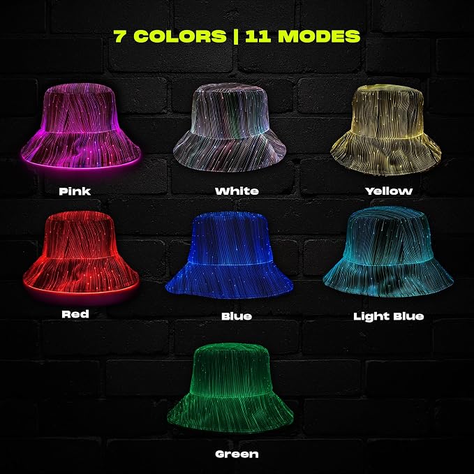 GloFX Bucket Hat – LED Light Up Rave Hat - Image 4