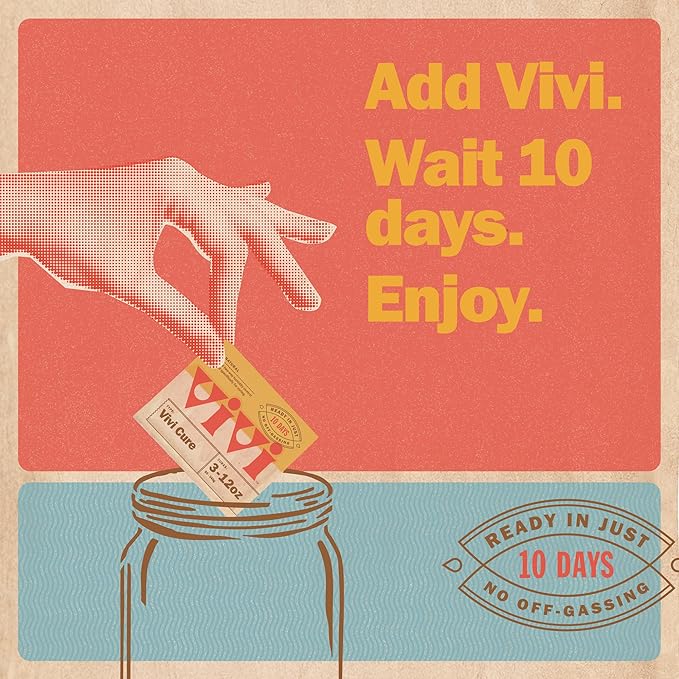 Vivi by Boveda Humidity Control Packs for All Airtight Storage Containers, Ready in 10 Days, 4-Pack with Resealable Bag