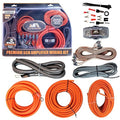 Elite Audio Premium Series Amp Kit Copper Clad Aluminum Wire, Triple-Shielded RCA Cables, High-Power Capacity, ANL Fuse Holder, Car Amplifier Install Kit (4 Gauge (5-Channel))