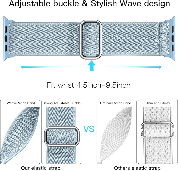 Lerobo Stretchy Nylon Solo Loop Band, Compatible - Image 3