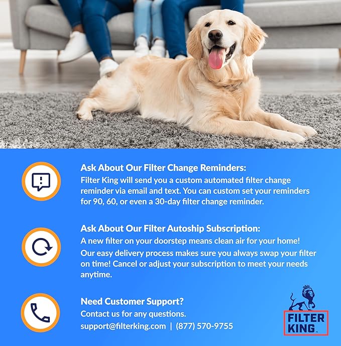 Filter King 9x52x1 Air Filter | 4-PACK | MERV 8 HVAC Pleated A/C Furnace Filters | MADE IN USA | Actual Size: 9 x 52 x .75"