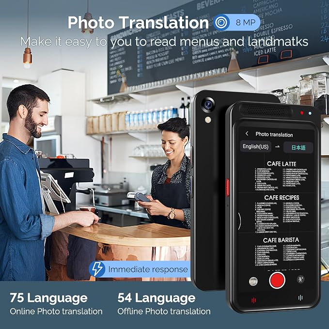 Language Translator Device No WiFi Needed, Two-Way Real Time Translator Device - Image 4