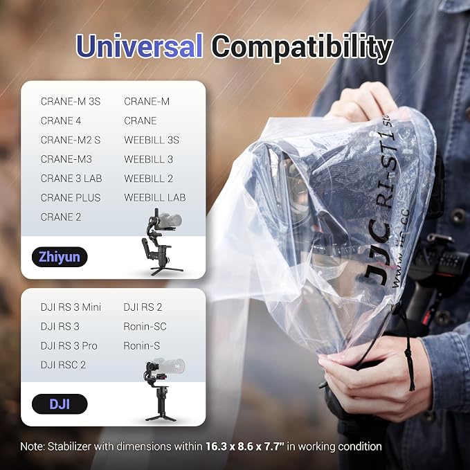 2 Pcs Camera Rain Coat for DSLR Cameras & Stabilizer, RSC 2, RS 2, Ronin-SC S - Image 2