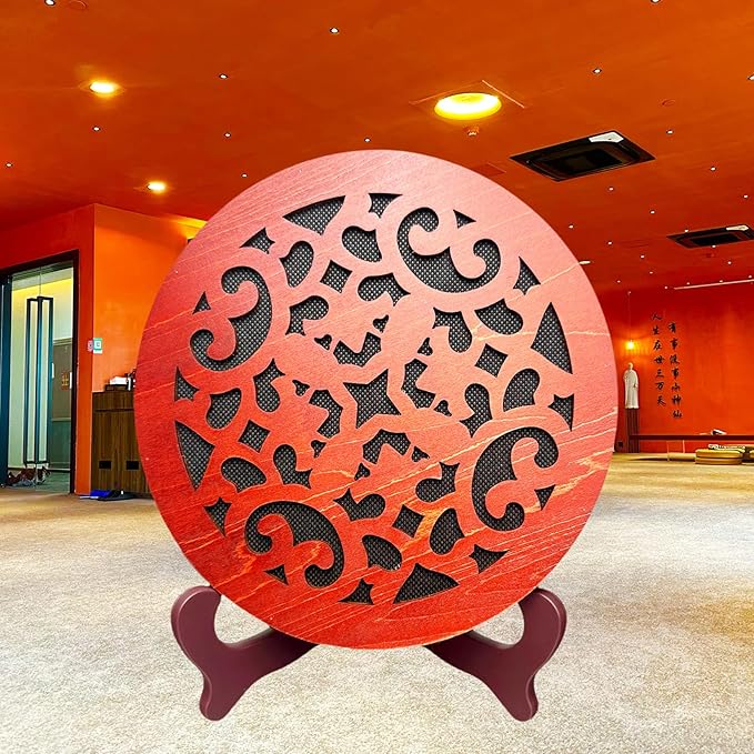 8'' Water Stream Drum | Rain Disk "Water-Fall" | Instrument for Sound Therapy | Ocean Drum | Sonic Energy Wave Drum | Yoga Meditation | Release Pressure | Music Healing Instrument (With Display Stand)