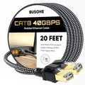 BUSOHE Cat 8 Ethernet Cable 20 FT, High Speed 40Gbps 2000Mhz Braided Network by BUSOHE