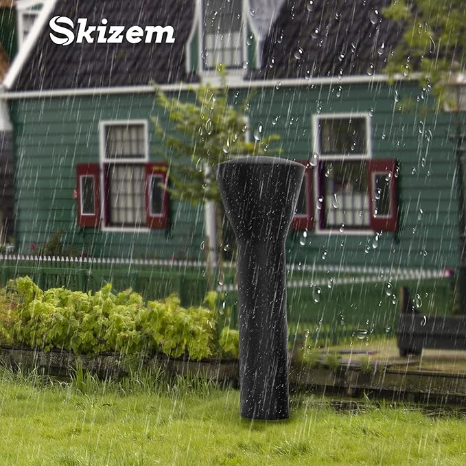 Skizem Outdoor Patio Heater Covers with Zipper,Upgraded 420D Oxford Fabric with PU Coating Material,100% Waterproof Windproof Anti-UV Snow-Poof,36 Months of Use 92'' H x 33" D x 19" B