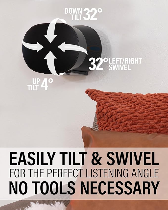 Adjustable Speaker Wall Mount Designed for The Sonos Era 300™ (Pair)