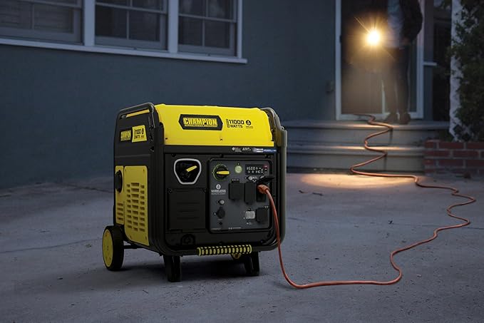 Champion Power Equipment 11,000-Watt Wireless Remote Start Home Backup Portable Inverter Generator with Quiet Technology and CO Shield