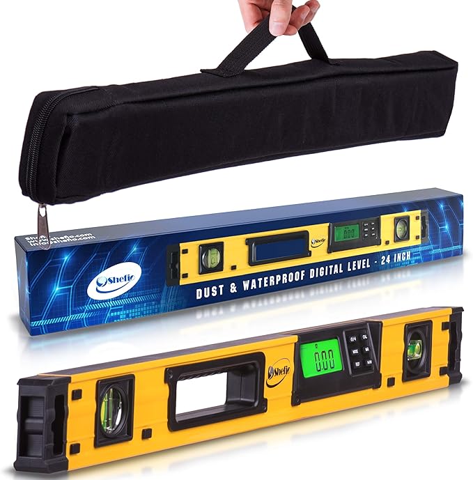 Smart Level 24 Inch Digital Level: Blending Accuracy And Practicality - Electronic Level Tool, Master Precision, With Batteries & Case