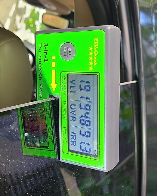 Digital Car Window Tint Meter TM-26 / Side Window Tint, Sun Control Film, VL/UV/IR Transmittance Detection, Tester Meter Gauge (Without PU Case)