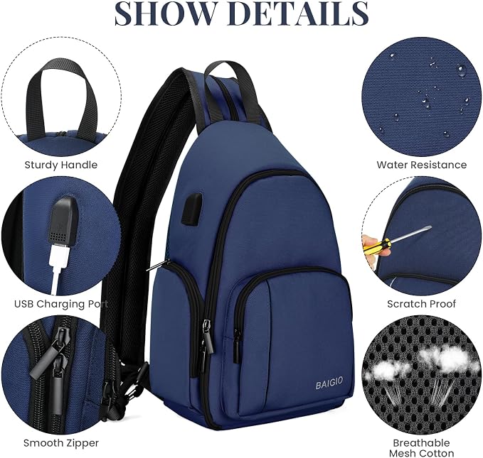 BAIGIO Camera Sling Bag Small Camera Backpack - Image 7