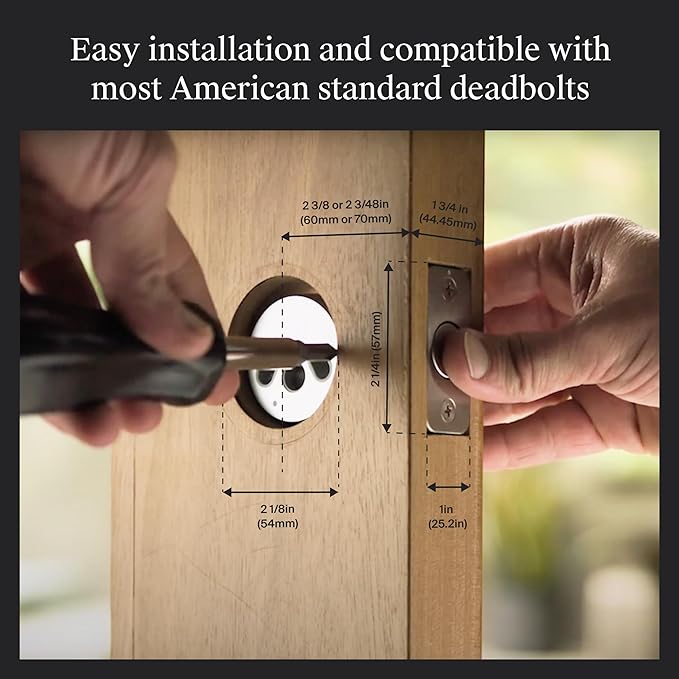 Level Bolt (Wi-Fi) Smart Deadbolt - Make Your Lock Smart & Keep Existing Hardware and Keys - Lock/Unlock from Anywhere - Level App for iOS & Android - Works with Apple Home, Alexa & Google, White