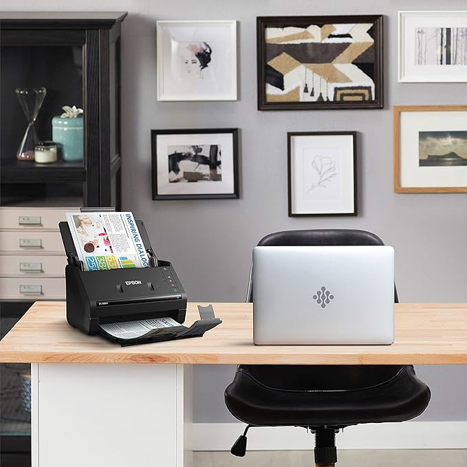 Epson Workforce ES-400 II Color Duplex Desktop Document Scanner for PC and Mac with Auto Doc Feeder (ADF), Image Adjustment Tools