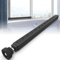 WooFog Adjustable Window Security Bars Vertical, Heavy Duty Sliding Patio Glass Door Lock Bar with Rubber Feet, 17-32 inch Window Safety Stopper for Up and Down Windows -Black 1 PCS Patented