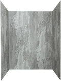 Palisade 78in x 60in x 36in Waterproof Vinyl Shower Surround Kit with Accessories in Urban Slope