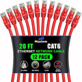 Maximm Cat 6 Ethernet Cable - 20 ft - High-Speed LAN by MaximmCable